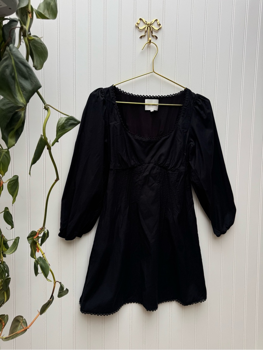 REFORMATION Miara Dress Black S - Picture 5 of 8
